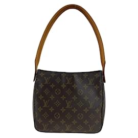 Louis Vuitton-Bolsa de Ombro Louis Vuitton Monogram Looping MM-Marrom
