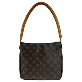 Louis Vuitton-Bolsa de Ombro Louis Vuitton Monogram Looping MM-Marrom