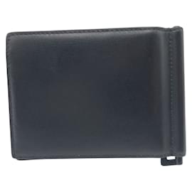 Yves Saint Laurent-Yves Saint Laurent Black Leather Bi-fold Wallet-Black