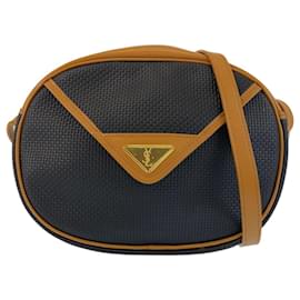 Yves Saint Laurent-Yves Saint Laurent Vintage Shoulder Bag-Black,Camel