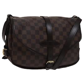 Louis Vuitton-LOUIS VUITTON Damier Ebene Saumur 30 Shoulder Bag N48081 LV Auth 110397-Other