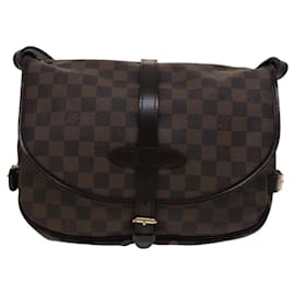 Louis Vuitton-LOUIS VUITTON Damier Ebene Saumur 30 Shoulder Bag N48081 LV Auth 110397-Other