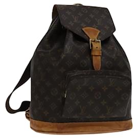 Louis Vuitton-LOUIS VUITTON Monogram Montsouris GM Backpack M51135 LV Auth 114333-Monogram