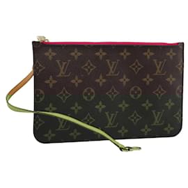 Louis Vuitton-LOUIS VUITTON Monogram Neverfull MM Pouch Accessory Pouch LV Auth 113794-Monogram