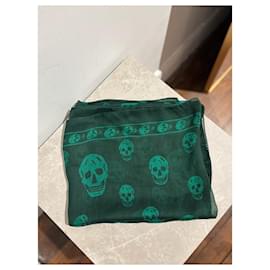 Alexander Mcqueen-ALEXANDER MCQUEEN Scarves T.  Silk-Green