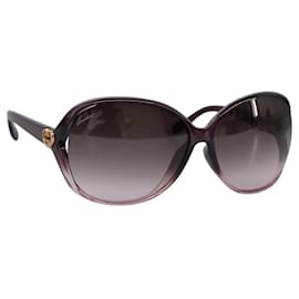Gucci-GUCCI Lovely Sunglasses plastic Purple Auth yk17330-Purple