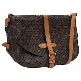 Louis Vuitton-LOUIS VUITTON Monogram Perfo Saumur 30 Shoulder Bag M93998 LV Auth 110153-Monogram