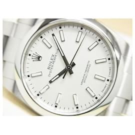 Rolex-ROLEX Oyster PERPETUAL 39 white Dial Ref.114300 Mens-Silvery