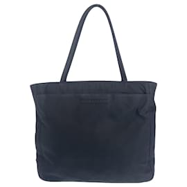 Prada-Prada Tessuto Triangle Logo Plate Tote Bag-Black