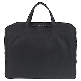Prada-Prada Tessuto Triangle Logo Plate Briefcase-Black