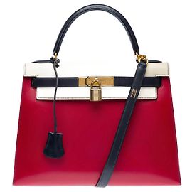 Hermès HERMES Kelly 28 Bag in Multicolor Leather - 102525 Multiple colors