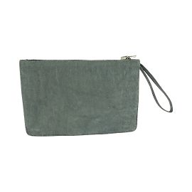 Valextra Gray Elephant Clutch Bag Brown