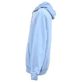 Ami-AMI Ami de Coeur Hoodie in Light Blue Cotton-Blue,Light blue