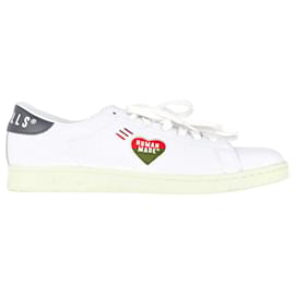 Autre Marque-Adidas  x Human Made Stan Smith Low Top Sneakers in White Leather-White
