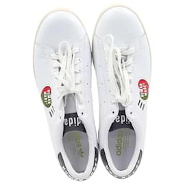 Autre Marque-Adidas  x Human Made Stan Smith Low Top Sneakers in White Leather-White
