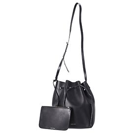 Borsa a secchiello grande Mansur Gavriel con pochette in pelle nera Nero