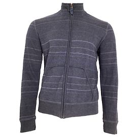 Pull zippé rayé Boss par Hugo Boss en coton bleu marine Bleu Bleu Marine