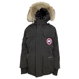Canada Goose Expedition Fur-Trim Down Jacket in Black Nylon Black