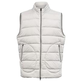 Herno-Herno I Gilet Down Vest in Grey Nylon-Grey