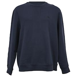 Burberry-Burberry Sweatshirt in Navy Blue  Cotton-Blue,Navy blue