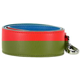 Fendi-Fendi Vitello Dolce Bi-Color Strap in Red Leather-Red