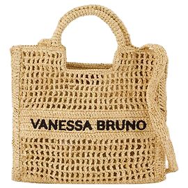 Bolso Pm Purse - Vanessa Bruno - Rafía - Neutro Blanco