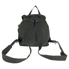 Prada-Prada Nylon Tessuto Logo Backpack-Brown