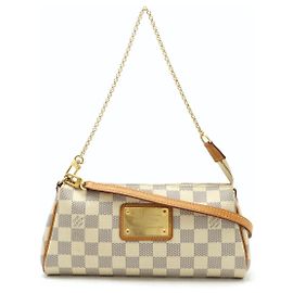 Bolsa de Ombro 2 em 1 Louis Vuitton Eva Damier Azur Bege