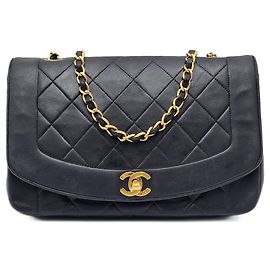 Borsa Vintage Diana di Chanel Nero