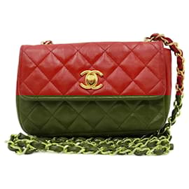 Chanel-Chanel Timeless Classic Mini Crossbody Bag-Red