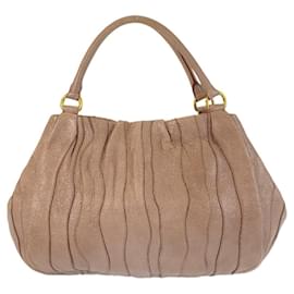 Prada-Prada Leather Shoulder Handbag-Pink