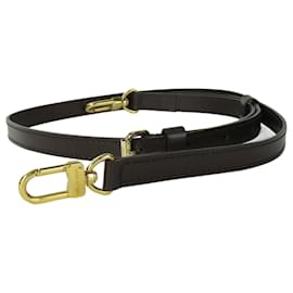 Louis Vuitton-Louis Vuitton Damier Brown Leather Shoulder Strap-Brown,Damier ebene