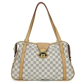 Louis Vuitton-Louis Vuitton Damier Azur Tote Bag-White