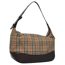 Autre Marque-Burberrys Nova Check Hand Bag Beige Auth 113098-Beige