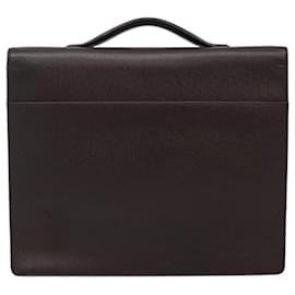 Louis Vuitton-LOUIS VUITTON Taiga Serviette Kazan Business Bag Acajou M30806 LV Auth bs22109-Brown