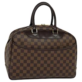 Louis Vuitton-LOUIS VUITTON Damier Ebene Deauville Hand Bag SPO N47272 LV Auth 113649-Other