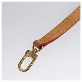 Louis Vuitton-LOUIS VUITTON Shoulder Strap Leather 35.8"" Beige LV Auth 114443-Beige
