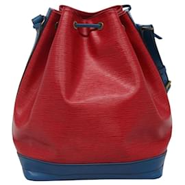Louis Vuitton-LOUIS VUITTON Epi Noe Shoulder Bag Bicolor Red Blue M44084 LV Auth 113532-Red,Blue