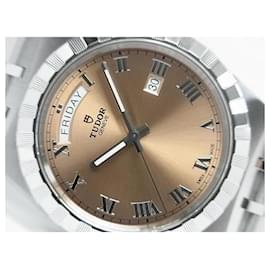 Autre Marque-TUDOR Royal Day-Date 41 MM Salmon pink Ref.28600 Mens-Silvery