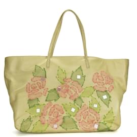 Fendi-Fendi Tote Bag in Beige Pink and Green-Beige,Green