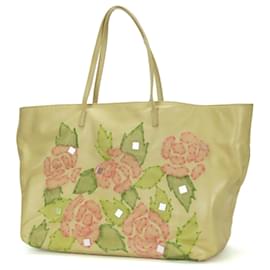 Fendi-Fendi Tote Bag in Beige Pink and Green-Beige,Green