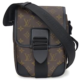 Louis Vuitton-Louis Vuitton Monogram Macassar Shoulder Bag-Brown,Black