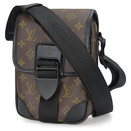 Louis Vuitton-Louis Vuitton Monogram Macassar Shoulder Bag-Brown,Black