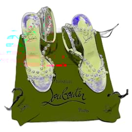 Christian Louboutin-High Heel T-Strap-Metallic