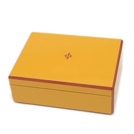 Hermès-Hermes Yellow Jewelry Chest-Yellow