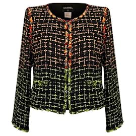 Chanel-12K$ Black Ribbon Tweed Jacket-Multiple colors
