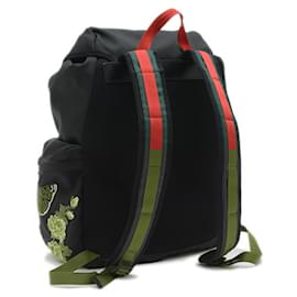 Gucci-Mochila com cabeça de tigre Gucci-Preto,Multicor