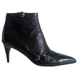 Bottines Miu Miu en cuir noir Noir