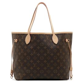 Louis Vuitton-Louis Vuitton Monogram Neverfull MM Tote Bag-Brown