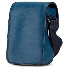 Louis Vuitton-Louis Vuitton Epi Downtown BB Shoulder Bag-Blue